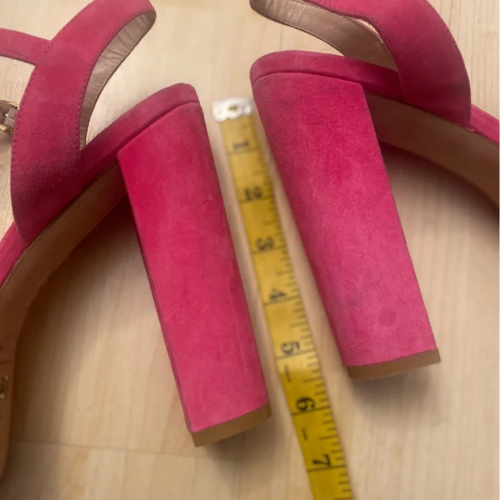 Stuart Weitzman Pink Platform Sandals